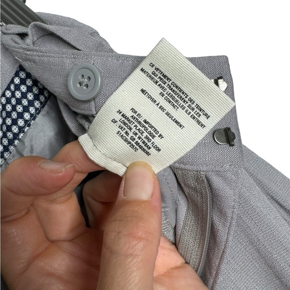 Anthropologie | NWT Cartonnier Verso Pleated Wide Leg Pants in Gray 6 - Picture 5 of 8